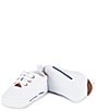Color:White - Image 1 - Kids' Canvas Lace-Up Crib Shoe Sneakers (Infant)