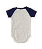 Color:Gray - Image 2 - Baby Boys 3-12 Months Raglan-Sleeve Watching The Game Bodysuit