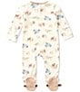 Baby Starters Baby Boys Long Sleeve Western Print Footed Coverall & Coordinating Bib - Image 2