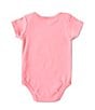 Color:Pink - Image 2 - Baby Girls 3-12 Months Short-Sleeve Mama Is My Bestie Bodysuit