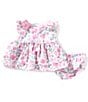 Baby Starters Baby Girls Flutter-Sleeve Floral-Printed Chiffon Tunic Top