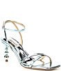 Color:Mint Leather - Image 1 - Callie Strappy Metallic Leather Dress Sandals