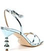 Color:Mint Leather - Image 2 - Callie Strappy Metallic Leather Dress Sandals