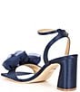 Color:Midnight - Image 3 - Carli Rossette Satin Dress Sandals