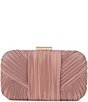 Jewel by Badgley Mischka Cleo Shimmer Pleated Minaudiere Clutch - Image 1