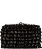 Badgley Mischka Cristina Tear Drop Beaded Minaudiere Clutch, Color:Black - Image 1