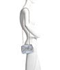 Badgley Mischka Crystal Bow Minaudiere Clutch, Color:Blue - Image 4
