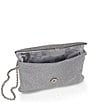 Badgley Mischka Crystal Mesh Envelope Clutch, Color:Silver - Image 2