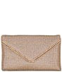 Badgley Mischka Crystal Mesh Envelope Clutch, Color:Gold - Image 1
