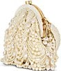 Badgley Mischka Drapped Pearl Pouch Novelty Clutch - Image 3