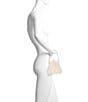 Badgley Mischka Drapped Pearl Pouch Novelty Clutch - Image 4