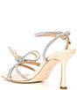 Color:Gold Satin - Image 3 - Effie Satin Rhinestone Diamante-Knot Dress Sandals