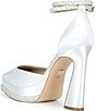 Badgley Mischka Eliana Platform Embellished Satin Pumps - Image 5