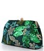 Badgley Mischka Floral Embroidered Sequin Pouch - Image 3