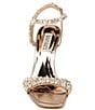 Color:Champagne Metallic - Image 4 - Galia Square Toe Crystal Jeweled Dress Sandals
