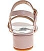 Color:Pink - Image 3 - Girls' Annalise Gem Embellished Dress Sandals (Youth)
