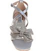 Color:Silver - Image 4 - Girls' Judith Rhinestone Bow Sandals (Toddler)