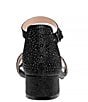 Color:Black - Image 2 - Girls' Louise Metallic Rhinestone Embellished Dress Sandals (Toddler)