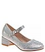 Color:Silver - Image 1 - Girls' Sophie Rhinestone Dress Mary Janes (Toddler)