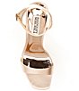 Color:Nude Satin - Image 5 - Ivette Satin Pearl Dress Sandals
