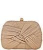 Badgley Mischka Jasmine Metallic Twist Tie Clutch - Image 1