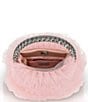 Badgley Mischka Jazzie Rhinestone Tulle Minaudiere Clutch, Color:Blush - Image 3