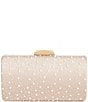 Badgley Mischka Jewel by Badgley Mischka Avery Cabochon Bead Minaudiere Bag, Color:Champagne - Image 1