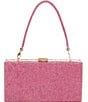 Badgley Mischka Jewel by Badgley Mischka Mila Allover Crystal Box Clutch, Color:Hot Pink - Image 1