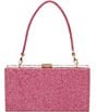 Badgley Mischka Jewel by Badgley Mischka Mila Allover Crystal Box Clutch, Color:Hot Pink - Image 2