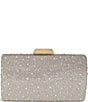 Badgley Mischka Jewel by Badgley Mischka Kaylee Crystal Minaudiere Clutch, Color:Gold - Image 1