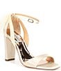 Color:Ivory Satin - Image 1 - Kim Fabric Bow Back Accent Ankle Strap d'Orsay Pumps