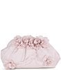 Badgley Mischka Lottie Floral Applique Pouch Clutch, Color:Champagne - Image 1