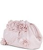 Badgley Mischka Lottie Floral Applique Pouch Clutch, Color:Champagne - Image 2