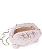 Badgley Mischka Lottie Floral Applique Pouch Clutch, Color:Champagne - Image 3