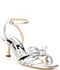 Color:Silver Metallic - Image 1 - Loyalty Leather Knotted Dress Sandals