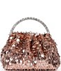 Badgley Mischka Noa Sequin Crystal Handle Pouch Clutch - Image 1