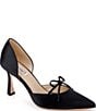 Badgley Mischka Olympic Satin d'Orsay Bow Pumps - Image 1