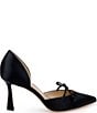 Badgley Mischka Olympic Satin d'Orsay Bow Pumps - Image 2