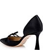 Badgley Mischka Olympic Satin d'Orsay Bow Pumps - Image 3