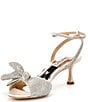 Color:Ivory - Image 4 - Remi Crystal Embellished Ruffle Bow Dress Sandals