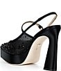 Badgley Mischka Rhylee Rhinestone Embellished Mesh Platform Slingback Pumps - Image 3
