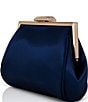 Badgley Mischka Jewel by Badgley Mischka Satin Clutch, Color:Navy - Image 3