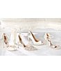 Color:Ivory - Image 6 - Tampa Jeweled Satin Ankle Strap Dress Sandals