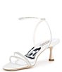 Color:Soft White - Image 4 - Ultra Rhinestone Ankle Strap Kitten Heel Dress Sandals