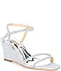 Color:Silver - Image 1 - Unity Embellished Wedge Dress Sandals