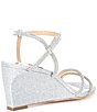 Color:Silver - Image 2 - Unity Embellished Wedge Dress Sandals