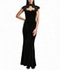 Badgley Mischka x Bracie Aston Estela Maxi Velvet Lace Gown - Image 1