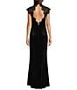 Badgley Mischka x Bracie Aston Estela Maxi Velvet Lace Gown - Image 2