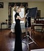 Badgley Mischka x Bracie Aston Estela Maxi Velvet Lace Gown - Image 4