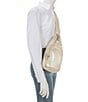 Baggallini Central Park Silver Hardware Solid Sling Bag, Color:Champagne Puff - Image 4